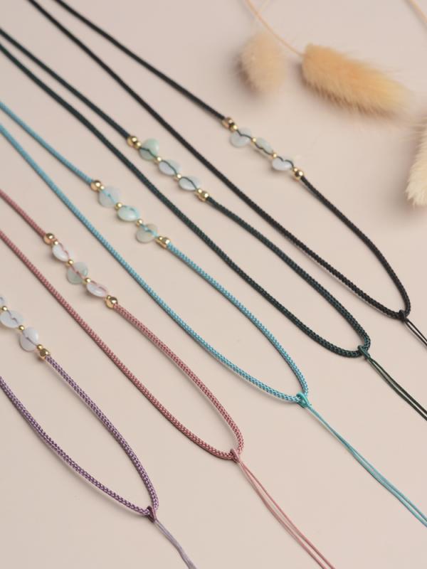 ペンダントストラップ ネックストラップ お守り ネックレス ペンダントし ビーズ 紐 アクセサリー ファッション エスニック 民族 ユニセックス