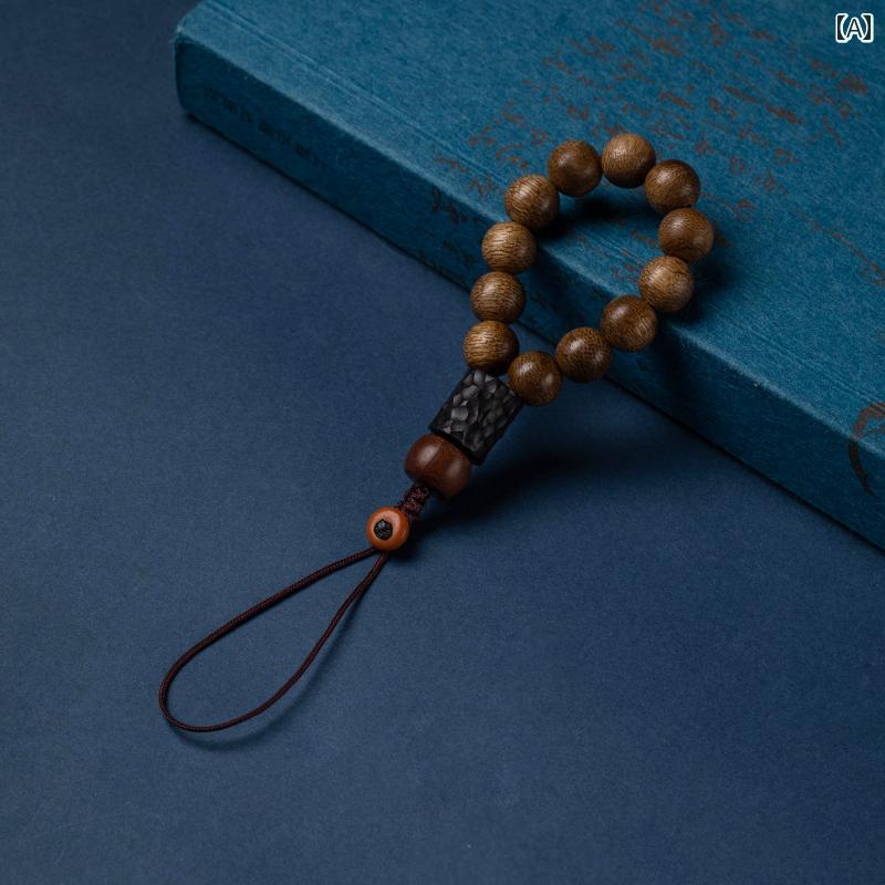 スマホ ストラップ ラウンド ビーズ 耐久性 携帯電話 落下防止 ペンダント キー チェーン リング ロープ メンズ レディース ストラップ オールシーズン