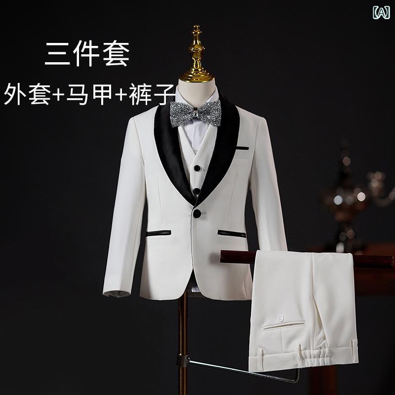 ドレス 子供 スーツ 英国 フラワーガール ボーイ キャットウォーク 小さい スーツ ピアノ パフォーマンス スーツ 夏