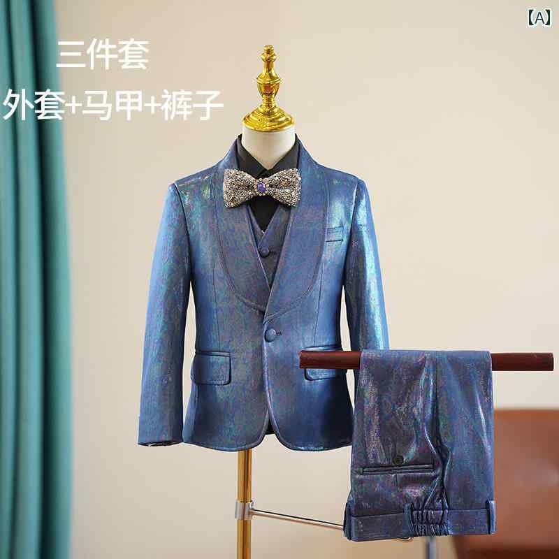 ドレス 子供 スーツ 英国 ホスト フラワーガール ボーイ キャットウォーク 小さい スーツ ピアノ パフォーマンス スーツ