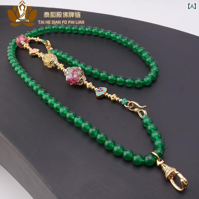 ネックストラップ おしゃれ お守り ペンダント ストラップ ネックレス ペンダントし ビーズ 数珠 アクセサリー ファッション エスニック 民族 ユニセックス