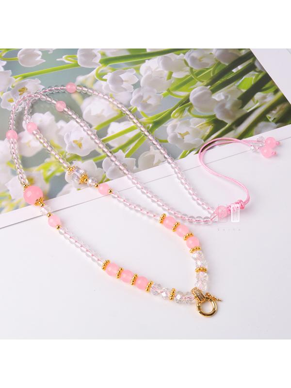 ネック ストラップ おしゃれ お守り ペンダント ロープ ネックレス 数珠 ビーズ アクセサリー ファッション エスニック 民族 ユニセックス