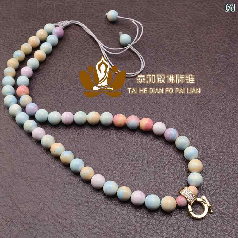 ネックストラップ おしゃれ お守り ペンダント ストラップ ネックレス ペンダントし ビーズ 数珠 アクセサリー ファッション エスニック 民族 ユニセックス