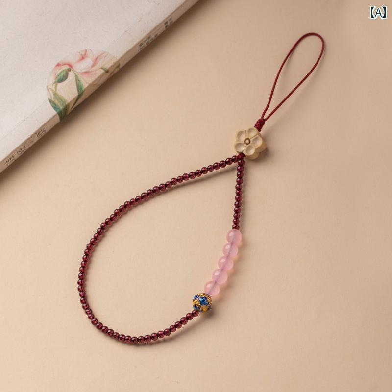 スマホ ストラップ ナチュラル ペンダント リング ロープ メンズ レディース ストラップ オールシーズン