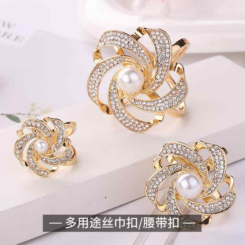 スカーフ バックル 大人かわいい レディース アクセサリー ジュエリー 雑貨 多 コート ベルト 結び目 小さめ スカーフ ストリーマー スカート 蝶結び 固定 留め具 装飾品 韓国