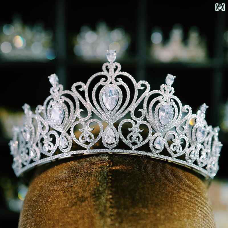 ブライダル クラウン レディース 花嫁 韓国 結婚式 フォトスタジオ 記念写真 エレガント プリンセス ウェディング 合金 パーティー ティアラ