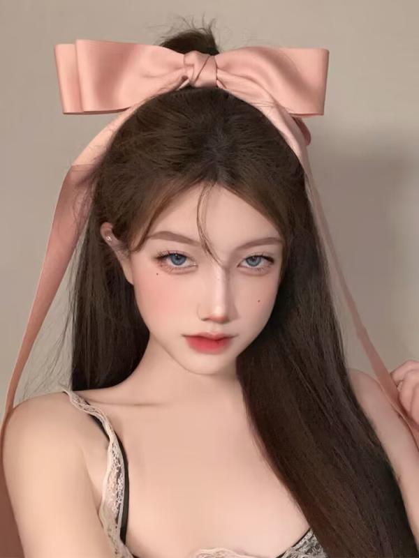 レディース ヘアヘアアクセサリー ジェニー ロング リボン かわいい ヘア クリップ ガールズ バレエ リボン 頭飾り ストリーマー 春 クリップ