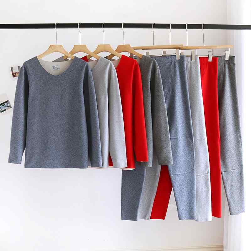 インナー上下セット メンズ 男性用 発熱 保温 シームレス 両面起毛 吸湿発熱アクリル Vネック スリムフィット 秋冬 肌着 ベースレイヤー