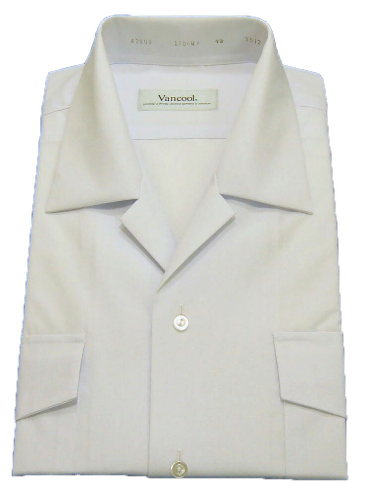 半袖開襟シャツ（両ポケ）給水、防汚加工デュアルクリーン2の両ポケ開襟シャツ