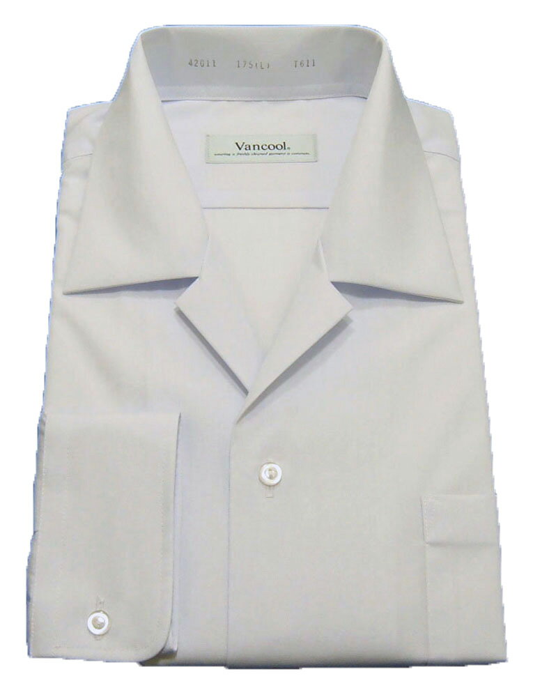 長袖片ポケ開襟シャツ（B体）規格外数量限定給水、防汚加工デュアルクリーン2の両ポケ開襟シャツワイド型