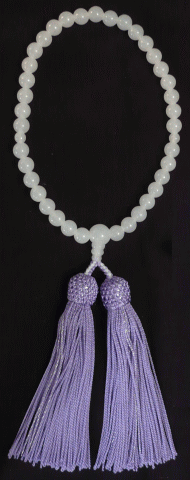 数珠：ホワイトオニキス【全宗派用】女性用