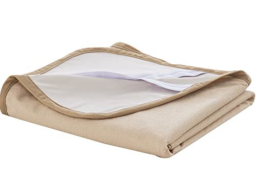 防水シーツ セミダブル 介護 敷きパッド 125x205cm おねしょシーツ 洗える 防水パット オールシーズン 防水カバー 失禁対策 4隅ゴム付き ベージュ