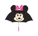 【ジェイズプランニング】キャラクター 傘 ミニーマウス 耳付き 47cm