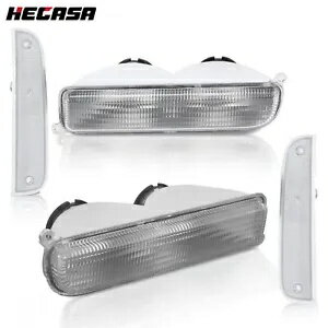 97-01 ジープチェロキーに適合クリアコーナー信号灯 + バンパーランプ左 + 右 Fit For 97-01 Jeep Cherokee Clear Corner Signal Lights+Bumper Lamps Left+Right