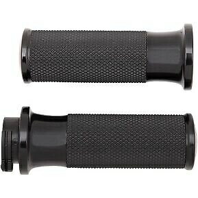 Fusion Smooth グリップ ブラック スムージー グリップ ハーレー ケーブル オプ用 Fusion Smooth Grips Black Smoothie Grips for Harley Cable Op