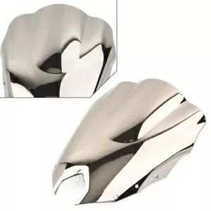 フロントガラス フロントガラス ウインドスクリーン ヤマハ FZ-6R 2009-2015 オートバイ シルバー Windshield Windscreen Wind Screen for YAMAHA FZ-6R 2009-2015 Motorcycle Silver