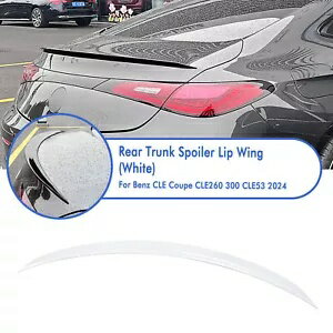 ホワイトリアトランクスポイラーウイングベンツ CLE クーペ CLE260 300 CLE53 AMG 2024+ 新しい White Rear Trunk Spoiler Wing For Benz CLE Coupe CLE260 300 CLE53 AMG 2024+ New