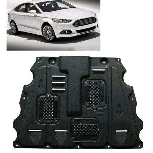 アンダーエンジンスプラッシュシールドガードマッドガードブラックフォードフュージョンモンデオ 2013-2017 Under Engine Splash Shield Guard Mudguard Black For Ford Fusion Mondeo 2013-2017
