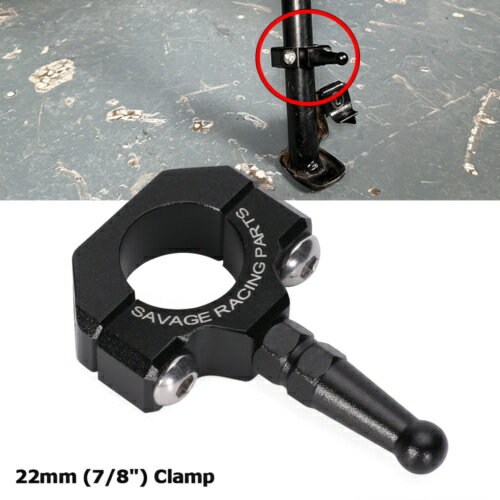 22 ミリメートルクランプブラケット補助サイドキックスタンドホンダ XR 230 250R 400R 600R 650R 22mm Clamp Bracket Auxiliary Side Kickstand For HONDA XR 230 250R 400R 600R 650R