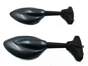 カーボンスポーツバックミラーヤマハホンダカワサキスズキトライアンフドゥカティミール Carbon Sport Rearview Mirror For Yamaha Honda Kawasaki Suzuki Triumph Ducati Mir