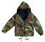 【送料無料】【(ロスコ) ROTHCO ナイロンxフリース リバーシブルフードジャケット ウッドランドカモ ReversibleFleeceNylonJacket-Woodland Camo〔8463・8464〕 (XL)】 b001cwy858