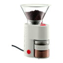 【キッチンインテリアと機能を兼ねた逸品★ダブルグラス方式で、コーヒー末が静電気でボディ内部に飛散するのを防ぎます。 ボダム ビストロバリ・コーヒーグラインダー ホワイト【並行輸入】】 b00430axlo
