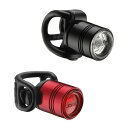 【送料無料】【LEZYNE レザイン Femto Drive LED ライトセット ブラック/レッド 2014】 b00f3pknao