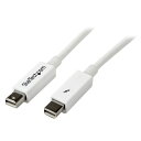 【スターテック.com Thunderboltケーブル 2m ホワイト サンダーボルト (オス)-サンダーボルト (オス) TBOLTMM2MW】 b00cidljwk