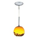 ☆春の特別企画☆エントリーで当店全品ポイント5倍!【Jesco Lighting KIT-QAP406-AMSN 1-Light Low Voltage Pendant and Canopy Kit with Satin Nickel Socket, Amber by Jesco Lighting Group】 b017kkmwt4