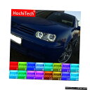 輸入カーパーツ マルチカラーRGB LEDエンジェルアイズハロリングアイDRL RFリモートフォルクスワーゲンVWゴルフMK4 R32 VR6カブリオA4 1998-2004アクセサリー Multi-color RGB LED Angel Eyes Halo Ring Eye DRL RF Remote For Volkswagen VW Golf MK4 R32 VR6 CABRIO A4 1