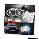 輸入カーパーツ HochiTech for BMW E46コンバーチブルフェイスリフト、キセノンカースタイリング超高輝度6000KホワイトSMD LEDエンジェルアイズハロリング HochiTech for BMW E46 convertible facelift with xenon car styling Ultra bright 6000K White SMD LED Angel Eye