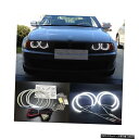 輸入カーパーツ HochiTechスーパーブライトホワイトカラーライトSMD LEDエンジェルアイズ4pcsx131mm BMW E36 E38 E39 E46プロジェクター HochiTech Super bright White color light SMD LED Angel eyes 4pcsx131mm for BMW E36 E38 E39 E46 projector