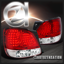 テールライト レクサス98-05 GS300 400 430レッドクリアLEDリアテールブレーキライトペア Lexus 98-05 GS300 400 430 Red Clear LED Rear Tail Brake Lights Pair