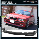 USパーツ 92-98 BMW E36 3シリーズMテックMスポーツスタイルフロントバンパーリップ未塗装 - PU 92-98 BMW E36 3 Series M Tech Msport Style Front Bumper Lip Unpainted - PU