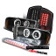 ヘッドライト 02-05 Ram 1500 2500 3500 Black Projector Headlight+LED Tail+Clear 3RD Brake Lamp 02-05 Ram 1500 2500 3500黒プロジェクターヘッドライト+ LEDテール+クリア3RDブレーキランプ