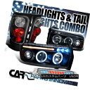 テールライト 94-01 Ram Black Halo LED Projector Headlights+Tail Lamp+LED 3rd Brake Lamp 94-01ラムブラックハローLEDプロジェクターヘッドライト+タイ lランプ+ LED第3ブレーキランプ