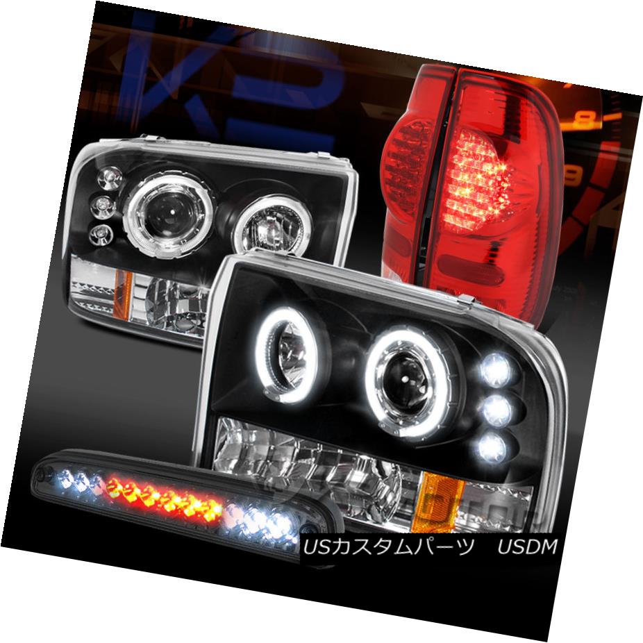 LED 3rd Brake For 02-05 Ram Black Halo Pro Headlights LED Tail Lights Signal