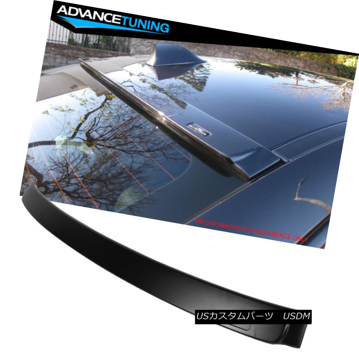Fits 01-07 C Class W203 4Dr AMG Trunk Spoiler+L Type Roof Spoiler Unpainted ABS