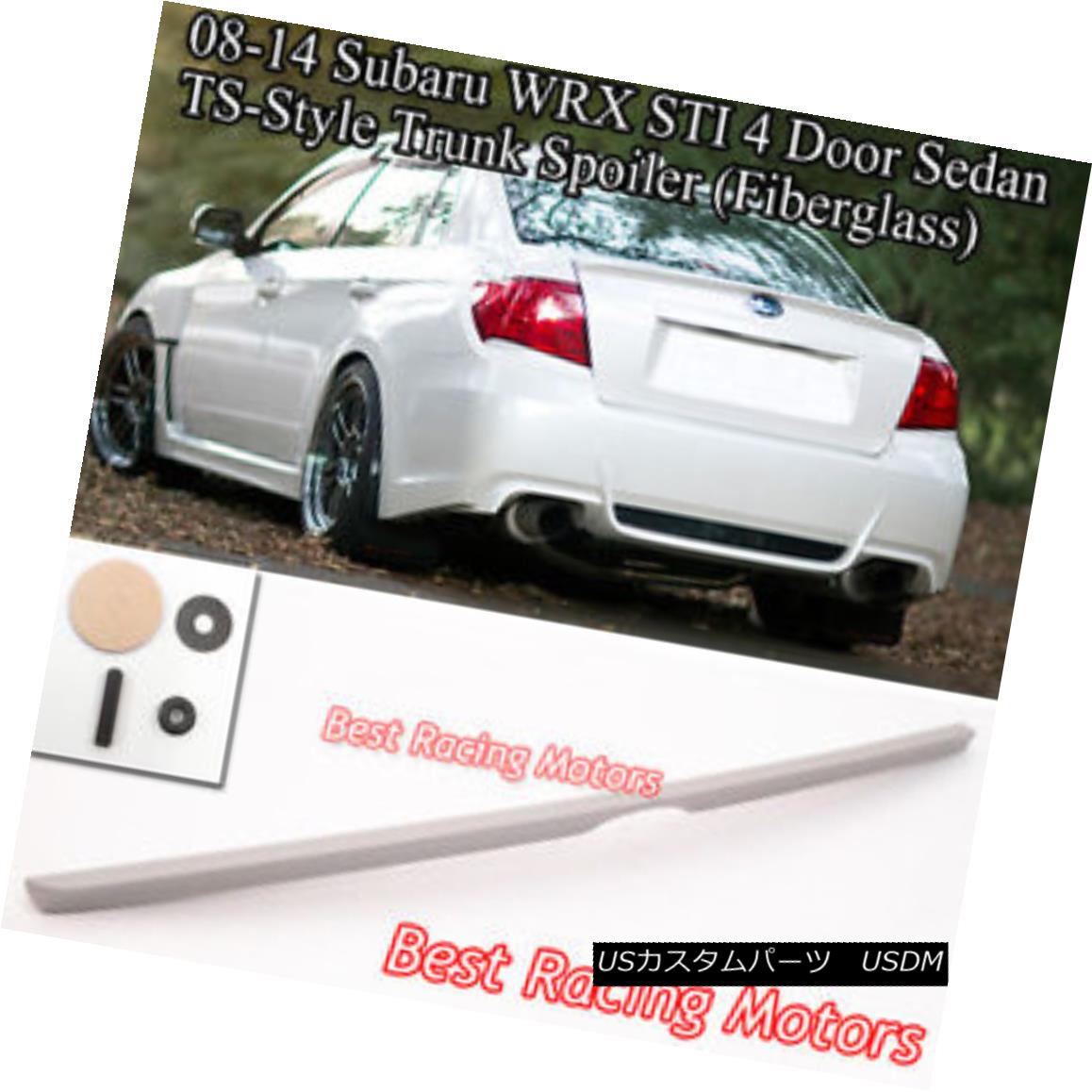 UNPAINTED 2008-2009 Pontiac G8 4D Sedan Rear Window Visor Roof Spoiler Wings
