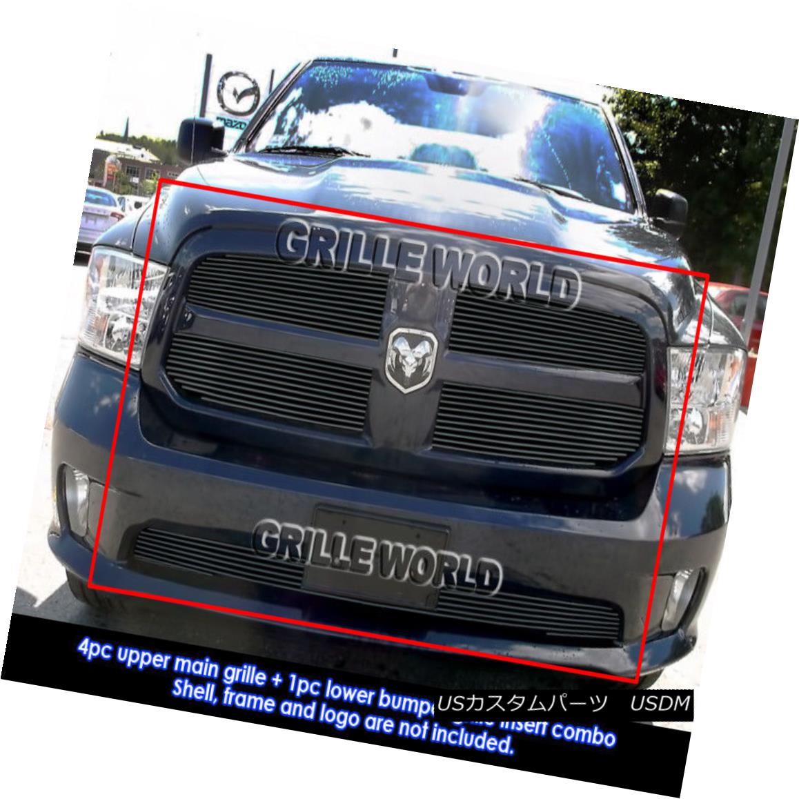 usグリル オンライン for 2013 2014 ram 1500 express model black