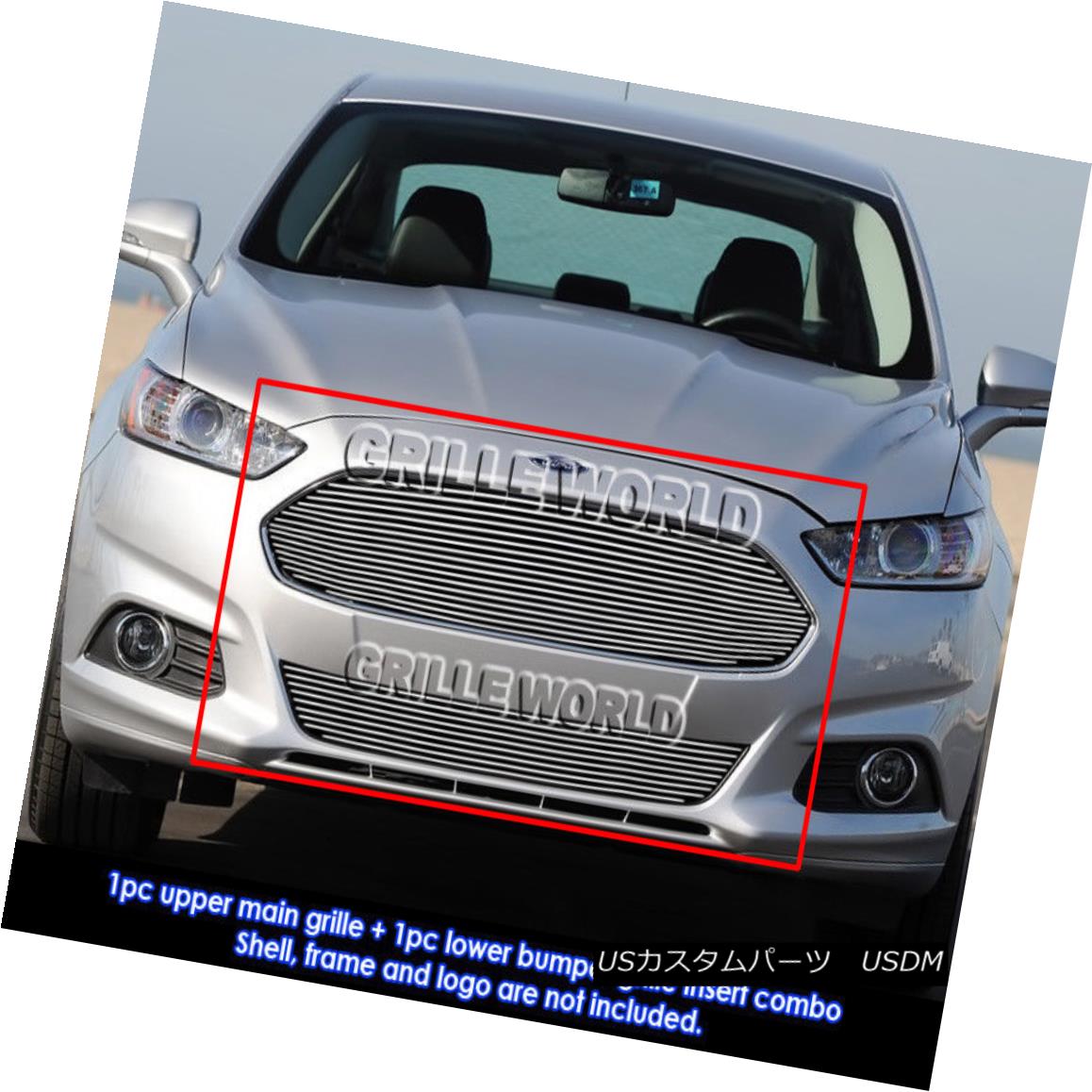 usグリル for 2013 2015 ford fusion billet grill オンライン insert