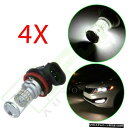60W H11 H8エピスター霧昼間はライト3014 SMD 48白色LED DRLの球根4倍を実行します 60W H11 H8 Epistar Fog Daytime Running Light 3014 SMD 48 White LED DRL Bulbs 4x