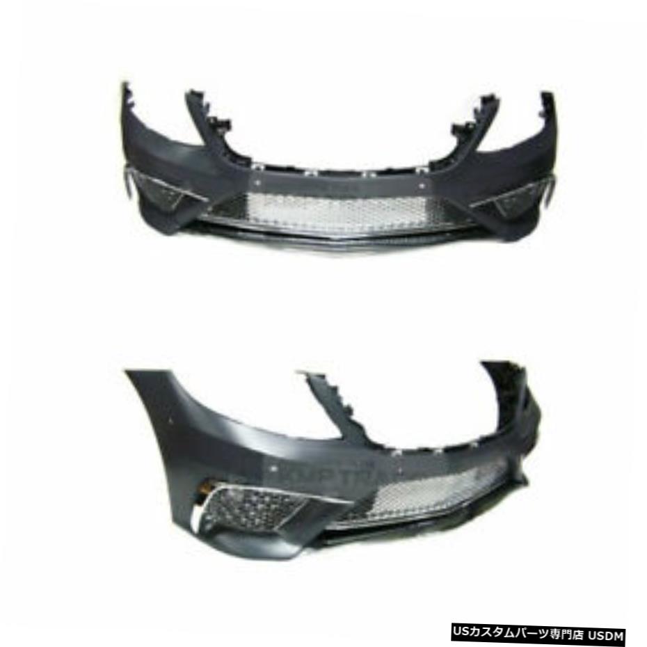 クロームメッキ S63 AMGスタイルフロントバンパー、PDCクローム付きメルセデスベンツSクラスW222 13-16 S63 AMG Style Front Bumper w/ PDC Chrome For Mercedes Benz S Class W222 13-16