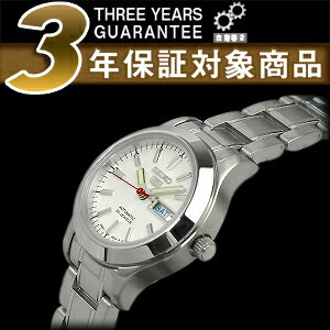 【逆輸入SEIKO5】セイコー 5 自動巻 手巻式 レディース 腕時計 ホワイトダイアル メタルベルト SYMD87K1