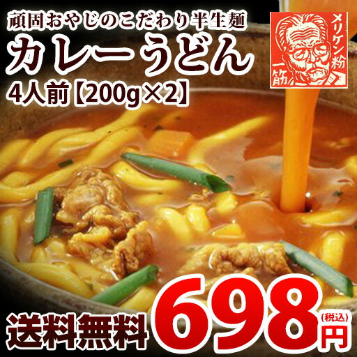 送料無料　カレーうどんが1杯あたり175円！ 讃岐うどん 半生麺使用 頑固おやじのこだわり カレーうどん お試しセット カレー 半生めん { 讃岐うどん 送料無料 メール便 福袋 生 お試し お中