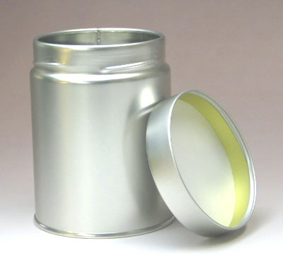 スクリュー缶 Cタイプ（直径7.6cm×高さ10.2cm） シルバー