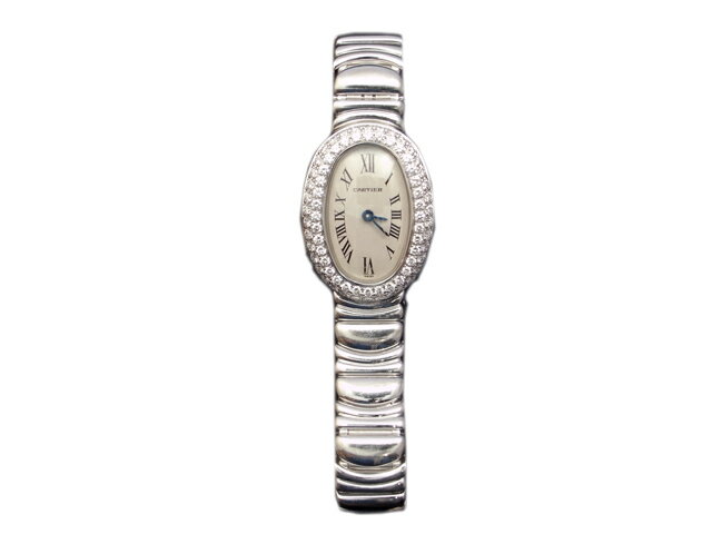 【中古】【SELECTHOUSE☆セレクトハウス】Cartier　カルティエ　ミニベニュワール ダイヤ腕時計永遠のあこがれのミニべニュアールダイヤ巻きですよ。