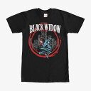マーベル Marvel レディース メンズ兼用 ブラック ウィドウ Tシャツ 半袖