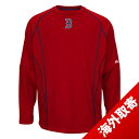 MLB レッドソックス フリース レッド マジェスティック 2015 On-Field Practice Pullover Fleece