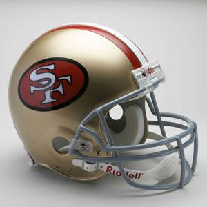 お取り寄せ NFL 49ers ヘルメット 64-95 リデル/Riddell Throw…...:selection-int:10038649